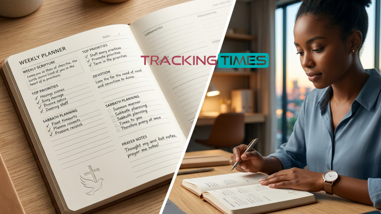 Faith-Based Weekly Planner & Productivity Tracker for Busy Christians Credit: Maxwell Nnawuihe